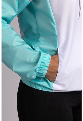 Chaqueta Rompevientos Mujer Rosa X Verde JM02