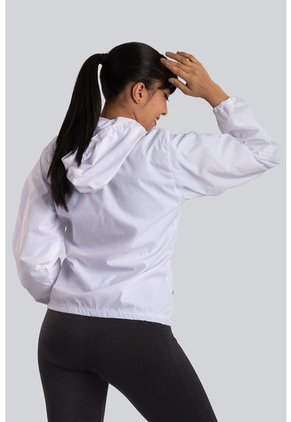 Chaqueta Rompevientos Forrada Mujer Blanco JM03