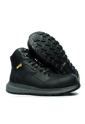 Bota Industrial Cuero Negro Origen Atlas