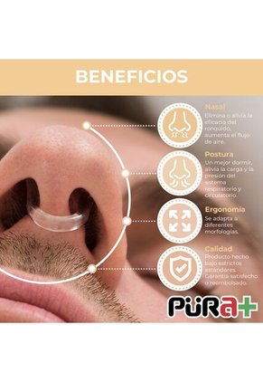 Corrector Nasal Transparente Pura+ Inco X 2 Und
