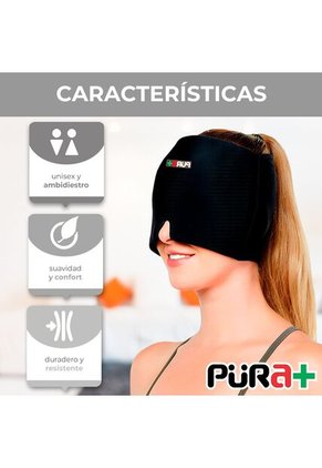Pad Migraña Confort Gel Negro Pura+ Origen