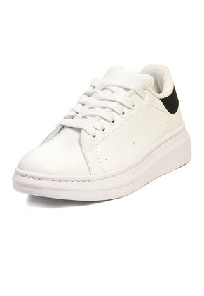 Tenis Mujer Blanco Por Negro Origen AM02