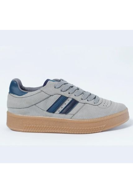 Tenis Mujer Gris X Azul Millennials Moscú