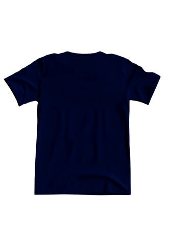 Camiseta Cuello Redondo  AX Azul Oscuro Algodón Peruano ORIGEN