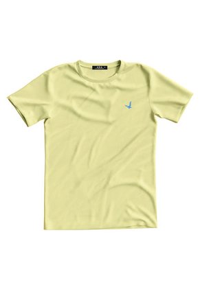 Camiseta Cuello Redondo AX Beige Algodón Peruano