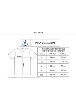 Camiseta Cuello Redondo  AX Azul Oscuro Algodón Peruano