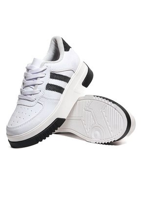 Tenis Mujer Blanco Por Negro AMPL02