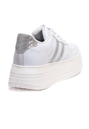 Tenis Mujer Blanco Por Plata AMPL01