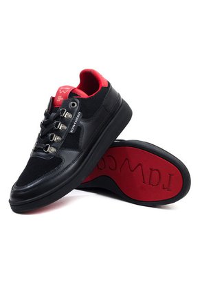 Tenis Cuero Negro Rawcacao Napoles