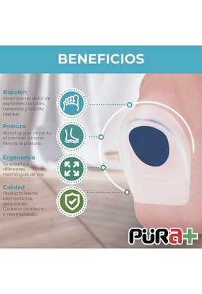 Talonera X1 Set Silicón Gel Punto Azul Purama+