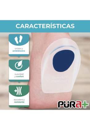 Talonera X1 Set Silicón Gel Punto Azul Purama+