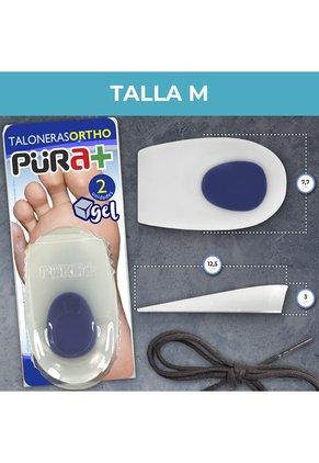 Talonera X1 Set Silicón Gel Punto Azul Purama+