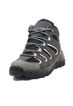 Bota Outdoor Mujer Sintético Origen Makalu Gris Rosado