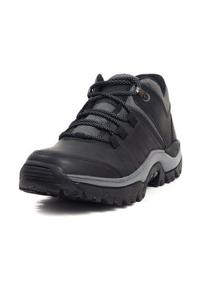 Zapato Hombre Cuero Outdoor Negro Origen Andes