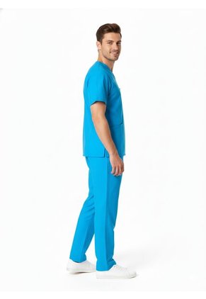 Uniforme Antifluido LS Azul Claro Hombre Origen