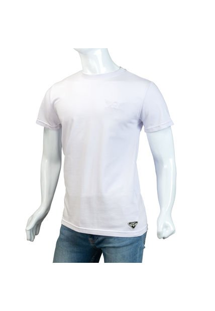 Camiseta Cuello R  Alma De Aviador Blanco LT Algodón Peruano