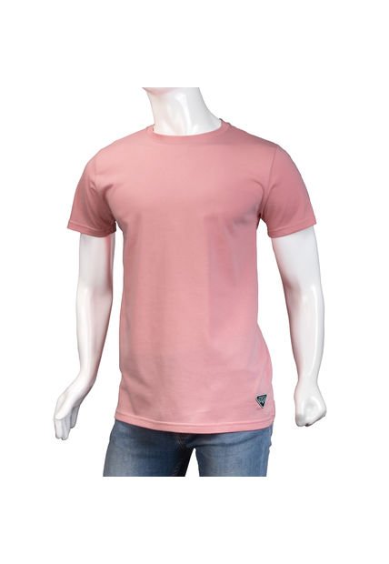 Camiseta Cuello R  Alma De Aviador Rosa Algodón Peruano