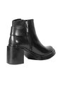 Botines Negros De Tacón Ancho En Cuero Para Mujer ORIGEN Bianca de ORIGEN