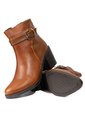 Botines Miel De Tacón Ancho En Cuero Para Mujer ORIGEN Chiara de ORIGEN