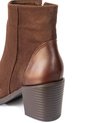 Botines Cafés En Gamuza Y Cuero De Tacón Para Mujer ORIGEN Alessia de ORIGEN