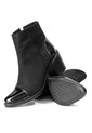 Botines Negros En Gamuza Y Cuero De Tacón Para Mujer ORIGEN Antonella de ORIGEN