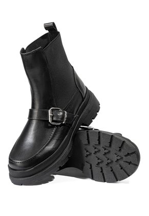 Botines Negros Chelsea Con Plataforma Para Mujer ORIGEN Giulia