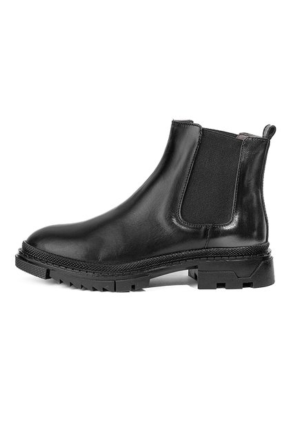 Botas Chelsea Negras En Cuero Para Hombre ORIGEN Salerno