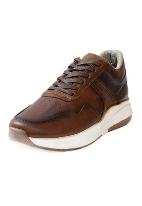 Tenis Blancos En Cuero Para Hombre ORIGEN Fabio