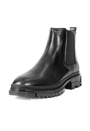 Botas Chelsea Negras En Cuero Para Hombre ORIGEN Salerno