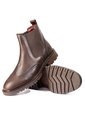 Botines Chelsea Cafés Tipo Brogue En Cuero Para Hombre ORIGEN Lorenzo de ORIGEN