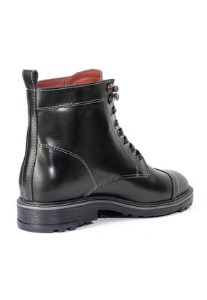 Botas Negras Con Cordones En Cuero Para Hombre ORIGEN Bruno