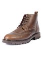 Botines Cafés Con Cordones Tipo Brogue En Cuero Para Hombre ORIGEN Matteo de ORIGEN