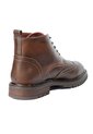 Botines Cafés Con Cordones Tipo Brogue En Cuero Para Hombre ORIGEN Matteo de ORIGEN