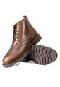 Botines Cafés Con Cordones Tipo Brogue En Cuero Para Hombre ORIGEN Matteo de ORIGEN