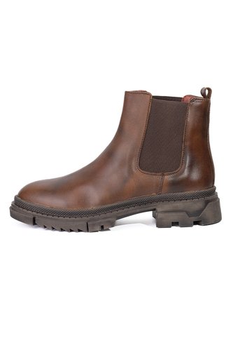 Botas Chelsea Cafés En Cuero Para Hombre ORIGEN Tiziano ORIGEN