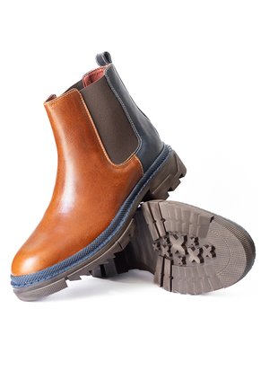 Botas Chelsea Miel En Cuero Para Hombre ORIGEN Marcelo