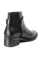 Botines Negros Con Hebilla De Tacón Bajo En Cuero Para Mujer ORIGEN Marcella de ORIGEN