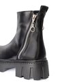 Botines Negros Suela Robusta Con Cremallera Para Mujer ORIGEN Noemi de ORIGEN