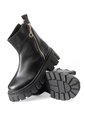 Botines Negros Suela Robusta Con Cremallera Para Mujer ORIGEN Noemi de ORIGEN