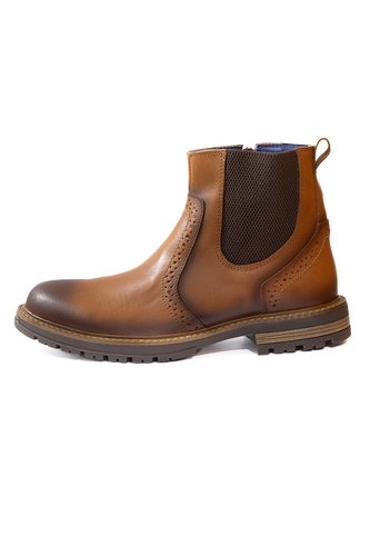 Botas Coñac Con Cordones En Cuero Para Hombre ORIGEN Aurelio ORIGEN