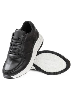 Tenis Blancos En Cuero Y Gamuza Para Hombre ORIGEN Renzo