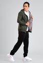 Chaqueta Rompevientos Forrada Hombre Verde JH02 de ORIGEN