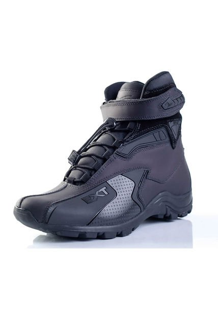 Bota Motero Cuero Negro  Herreros Extreme