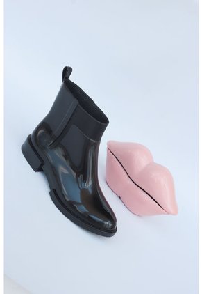 Botin Negro PVC Jelly Shoes Angelina