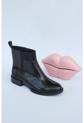 Botin Negro PVC Jelly Shoes Angelina