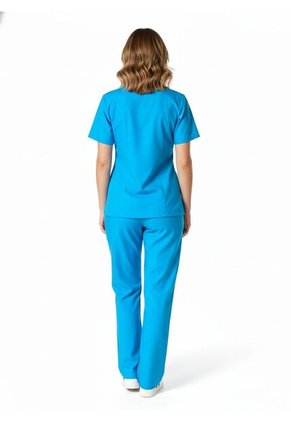 Uniforme Antifluido LS Azul Claro Mujer Origen