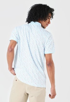 Camiseta Polo Azul Celeste-Naranja-Vino Tinto Original Penguin