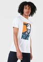 Camiseta Blanco-Naranja-Azul Celeste Original Penguin de Original Penguin