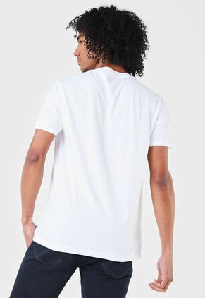 Camiseta Blanco-Naranja-Azul Celeste Original Penguin
