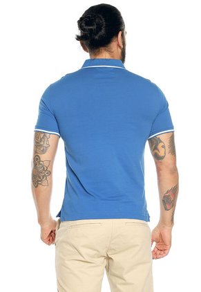 Polo Azul Royal-Blanco Original Penguin